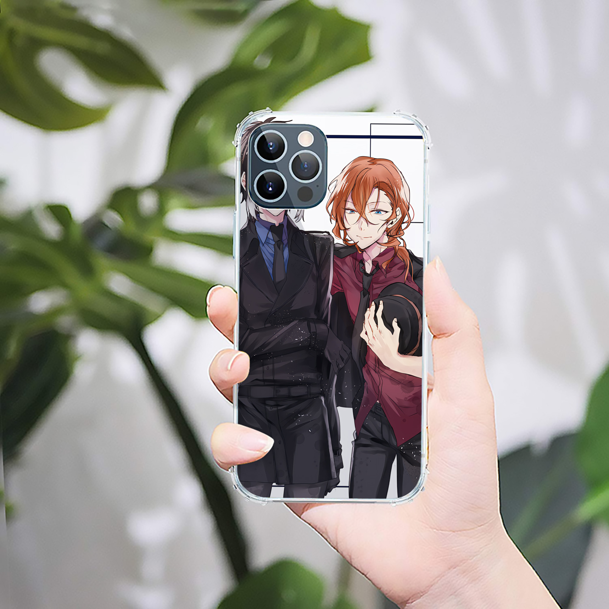 （画像用） 文豪ストレイドッグス Bungo Stray Dogs 【iPhone 12シリーズ対応】透明スマホケース（クリアソフトケース）